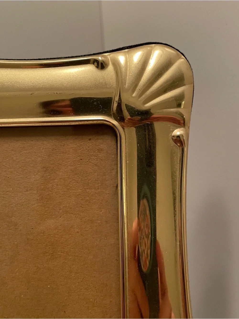 Vintage Brass Gold Tone Photo Frame Ornate 5
